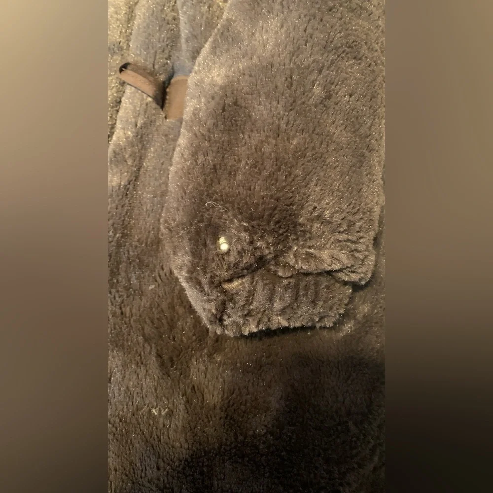Le petite Rothschild Brown Faux Fur Baby Snowsuit bunting 18 months